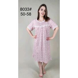 Фотография Ночнушка женская 8033 pink р.50-56 "HOME STYLE" недорого оптом от прямого поставщика