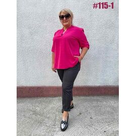 Фотография Блузка женская 115-1 crimson р.50-58 "ZLATA" недорого оптом от прямого поставщика