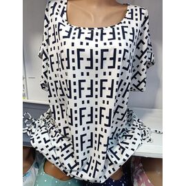 Фотография Футболка женская 569-6 white р.60-64 "Galina" недорого оптом от прямого поставщика