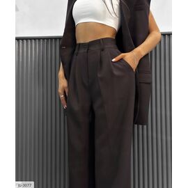 Фотография Костюм двойка женский с жилетом и брюками р.S-M;M-L (3цв) "ANNVER" купить недорого от прямого поставщика