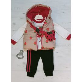 Фотография Костюм детский спортивный на девочку 50219 brown р.0.6-2 "MALIBU" недорого оптом от прямого поставщика