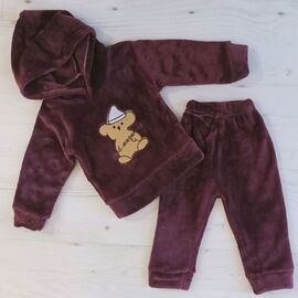 Фотография Костюм детский спортивный тёплый на девочку K116 purple р.1-4 "MALIBU" недорого оптом от прямого поставщика