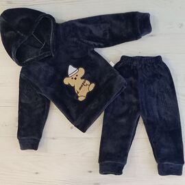 Костюм дитячий спортивний теплий на дівчинку K117 navy р.1-4 "MALIBU" недорого оптом від прямого постачальника