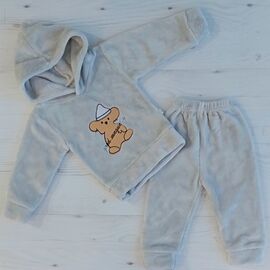 Костюм дитячий спортивний теплий на дівчинку K118 grey р.1-4 "MALIBU" недорого оптом від прямого постачальника