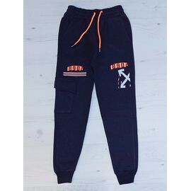 Фотография Штаны детские спортивные зимние на мальчика ML18 navy р.9-12 "MALIBU" недорого оптом от прямого поставщика