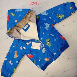 Фотография Куртка детская демисезонная на мальчика 22-12 blue р.3-6 "MALIBU" недорого оптом от прямого поставщика