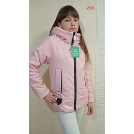 Фотография Куртка детская демисезонная на девочку 266 pink р.128-152 "MALIBU" недорого оптом от прямого поставщика