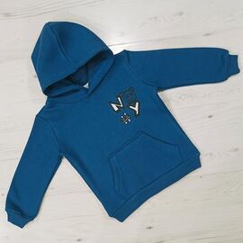 Фотография Худи детский на мальчика 3002 blue р.3-7 "MALIBU" недорого оптом от прямого поставщика