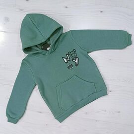 Фотография Худи детский на мальчика 3002 green р.3-7 "MALIBU" недорого оптом от прямого поставщика
