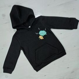 Фотография Худи детский на девочку 3011 black р.3-7 "MALIBU" недорого оптом от прямого поставщика