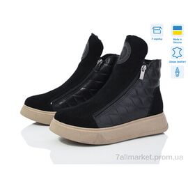 Фотография Ботинки женские стильные зима 512 ч.ш+ч.з. (6 пар р.36-40) "Мрія" недорого оптом от прямого поставщика