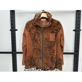 Куртка жіноча демісезонна 2553 brown р.2XL-5XL "Even&Efair" недорого оптом від прямого постачальника