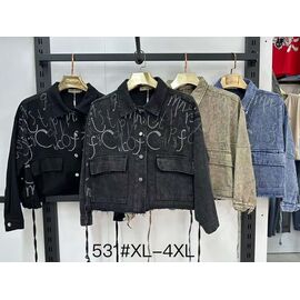 Фотография Куртка женская демисезонная 531-1 mix р.XL-4XL "Even&Efair" недорого оптом от прямого поставщика