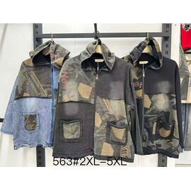 Фотография Куртка женская демисезонная 563 black р.2XL-5XL "Even&Efair" недорого оптом от прямого поставщика