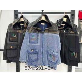 Фотография Куртка женская демисезонная 574 l.blue р.2XL-5XL "Even&Efair" недорого оптом от прямого поставщика