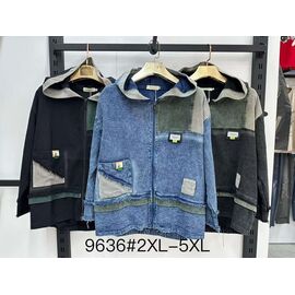 Фотография Куртка женская демисезонная 9636-1 mix р.2XL-5XL "Even&Efair" недорого оптом от прямого поставщика