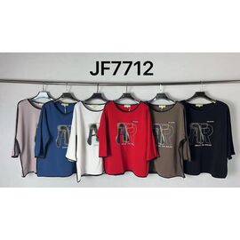 Фотография Свитер женский JF7712 white р.52-58 "Even&Efair" недорого оптом от прямого поставщика