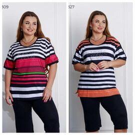 Фотография Костюм женский 584327 l.grey р.2XL-4XL "Vehuiah" недорого оптом от прямого поставщика