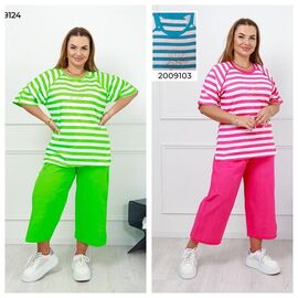 Фотография Костюм женский 20091063 blue р.L-3XL "Vehuiah" недорого оптом от прямого поставщика