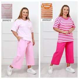 Фотография Костюм женский 2009212 pink р.L-3XL "Vehuiah" недорого оптом от прямого поставщика