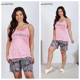 Фотография Костюм женский 507702 pink р.M-XL "Vehuiah" недорого оптом от прямого поставщика