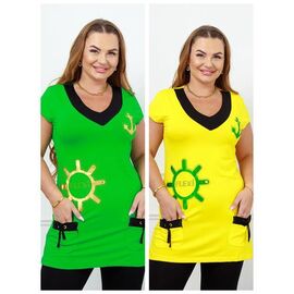 Фотография Костюм женский DG20 yellow р.2XL-3XL "Vehuiah" недорого оптом от прямого поставщика