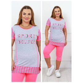 Костюм жіночий DG7 pink р.2XL-4XL "Vehuiah" недорого оптом від прямого постачальника