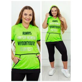 Костюм жіночий DG8 green р.2XL-4XL "Vehuiah" недорого оптом від прямого постачальника