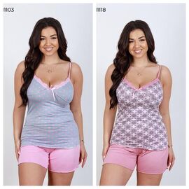 Фотография Пижама лёгкая женская 11118 pink р.M-2XL "Vehuiah" недорого оптом от прямого поставщика