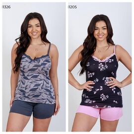 Фотография Пижама лёгкая женская 11326 navy р.M-2XL "Vehuiah" недорого оптом от прямого поставщика