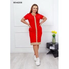 Фотография Платье летнее женское 8046208 red р.L-3XL "Vehuiah" недорого оптом от прямого поставщика