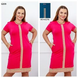 Фотография Платье летнее женское 8046209 pink р.L-3XL "Vehuiah" недорого оптом от прямого поставщика