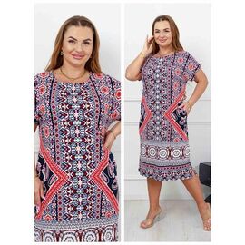 Фотография Платье летнее женское DG31 navy р.L-3XL "Vehuiah" недорого оптом от прямого поставщика