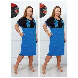 Фотография Платье летнее женское DG32 blue р.L-3XL "Vehuiah" недорого оптом от прямого поставщика