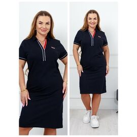 Фотография Платье летнее женское DG10 black р.XL-4XL "Vehuiah" недорого оптом от прямого поставщика