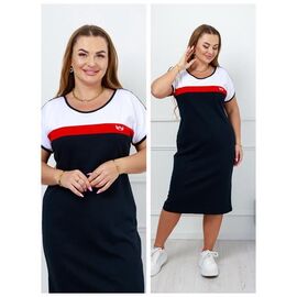 Сукня літня жіноча DG12 black р.XL-4XL "Vehuiah" недорого оптом від прямого постачальника