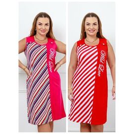 Фотография Сарафан женский DG35 red р.2XL-4XL "Vehuiah" недорого оптом от прямого поставщика