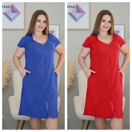 Фотография Халат женский 299602 red р.L-2XL "Vehuiah" недорого оптом от прямого поставщика