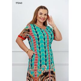 Фотография Халат женский 17240 l.blue р.L-3XL "Vehuiah" недорого оптом от прямого поставщика