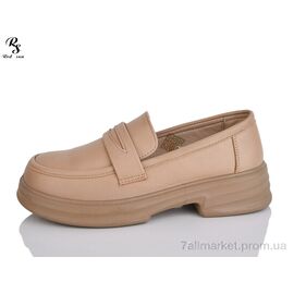Туфлі жіночі стильні Весна/осінь JSD005 brown (8 пар р.36-41) "Red Sun" недорого оптом від прямого постачальника