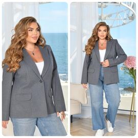 Піджак жіночий LN9 grey р.48-54 "Lady N" недорого оптом від прямого постачальника