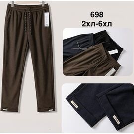 Фотография Штаны спортивные женские 698 black р.2XL-6XL "WELL" недорого оптом от прямого поставщика