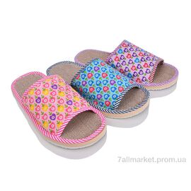 Фотография Тапки женские для дома Весна/осень 4145-SP026 mix (12 пар р.36-41) "Мир" недорого оптом от прямого поставщика