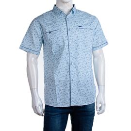 Фотография Рубашка мужская летняя A348 l.blue р.XL-5XL "Logaster" недорого оптом от прямого поставщика