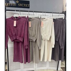 Фотография Костюм спортивный женский тёплый 400490 d.beige р.S-L "Little Secret" недорого оптом от прямого поставщика