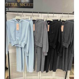 Фотография Костюм спортивный женский тёплый 400490 d.grey р.S-L "Little Secret" недорого оптом от прямого поставщика