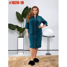 Фотография Халат женский 1020-10 green р.50-64 "ZLATA" недорого оптом от прямого поставщика