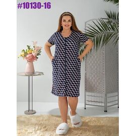 Халат жіночий 1030-16 navy р.50-60 "ZLATA" недорого оптом від прямого постачальника