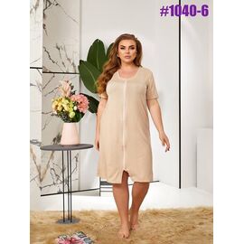 Фотография Халат женский 1040-6 beige р.50-60 "ZLATA" недорого оптом от прямого поставщика