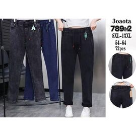 Жіночі штани 789-2 mix р.8XL-13XL "ANFISA" недорого оптом від прямого постачальника